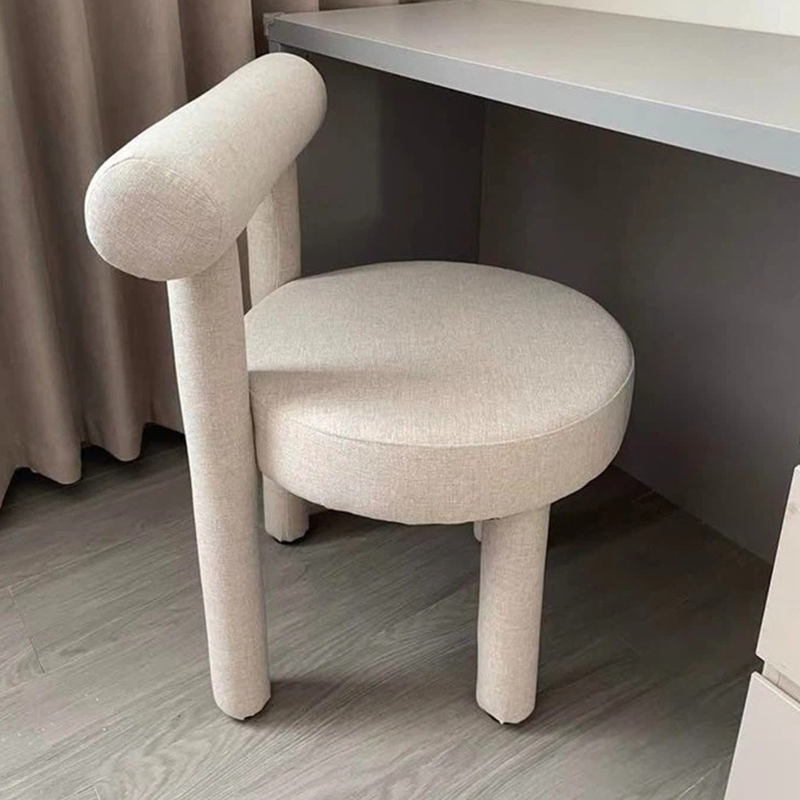 Silla de comedor y sala de estar moderna y cómoda de terciopelo con forma en u estilo nórdico